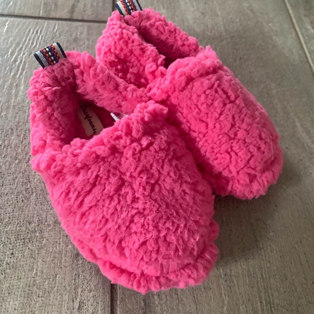 COPY - Dearfoams slippers for girls toddler size 11-12 hot pink
